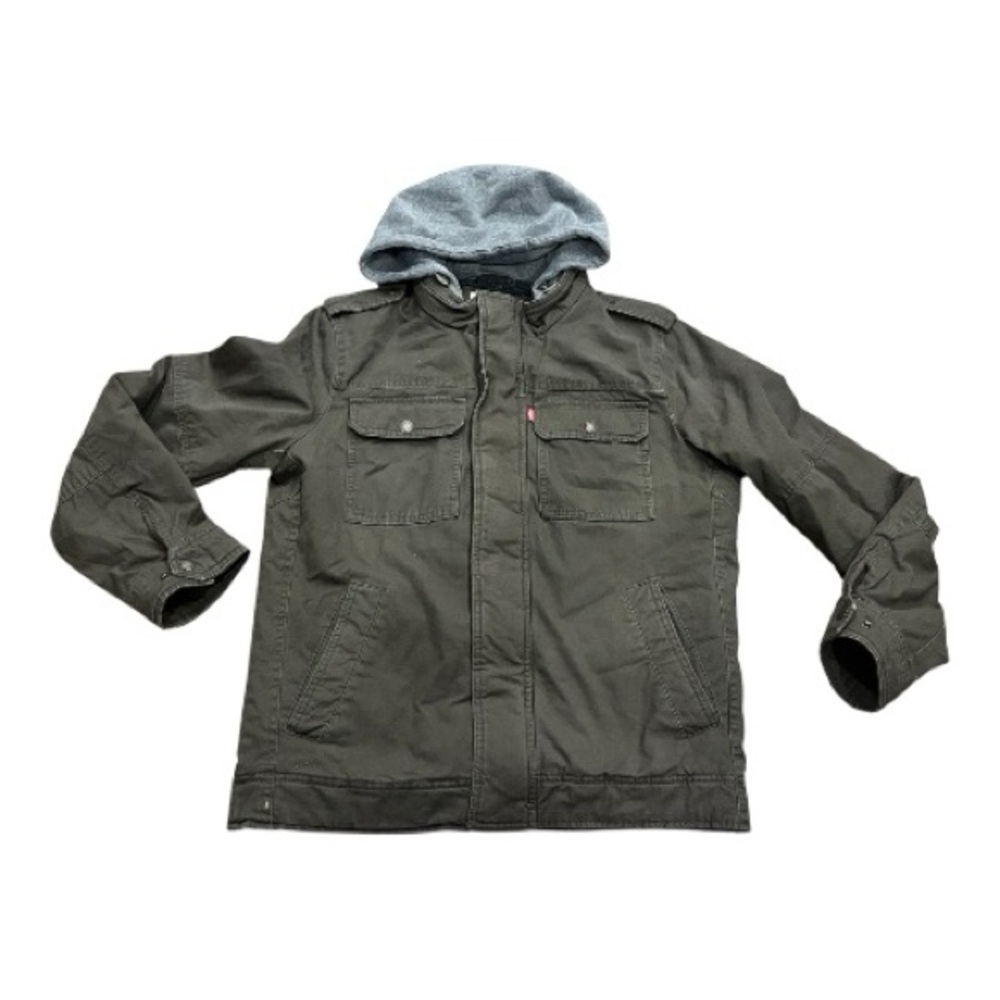 Levi’s Mens Casual Jacket, Size Small, Green Gray, NEW